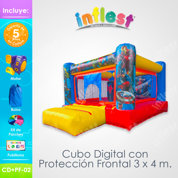 Cubo Digital con Protección Frontal 3 x 4 m. (CD+PF-02) - Imagen 3