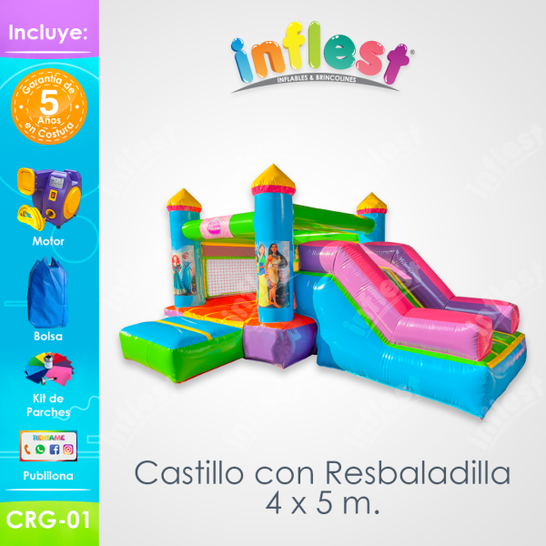 Castillo con Resbaladilla 4 x 5 m. (CRG-01)
