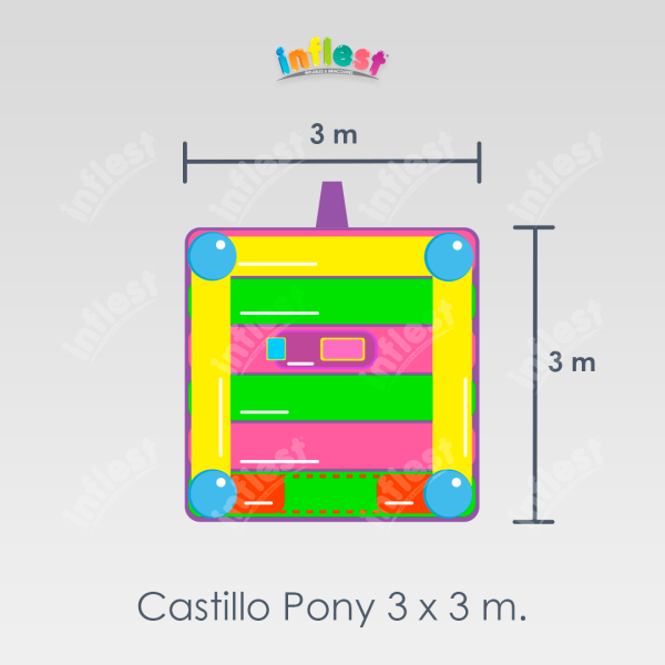 Castillo Pony 3 x 3 m. (CAPYD-01) - Imagen 5
