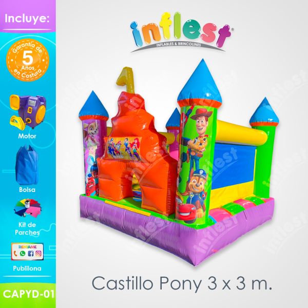 Castillo Pony 3 x 3 m. (CAPYD-01) - Imagen 2