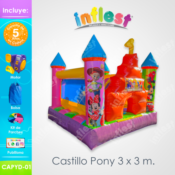 Castillo Pony 3 x 3 m. (CAPYD-01) - Imagen 3