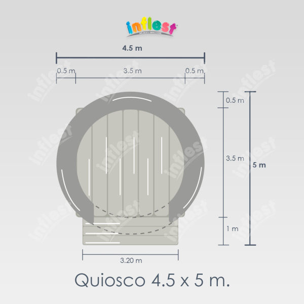 Quiosco 4.5 x 5 m. (QZO-01) - Imagen 4