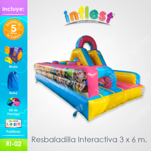 Resbaladilla Interactiva 3 x 6 m. (RI-02)